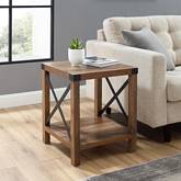 Rustic Wood Side Table in Rustic Oak